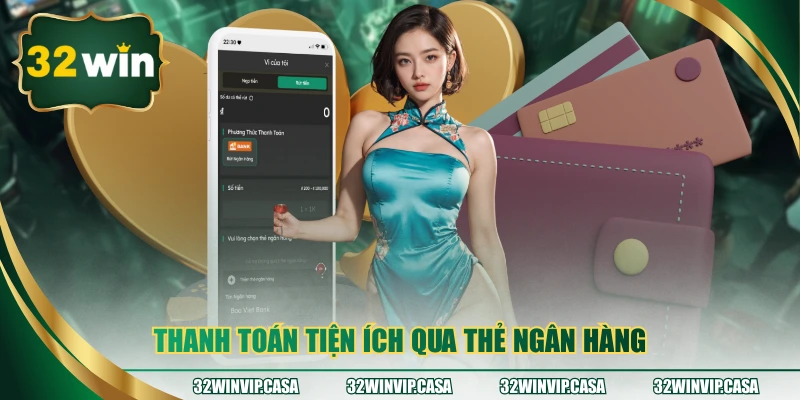 Thanh toán tiện ích qua thẻ ngân hàng 